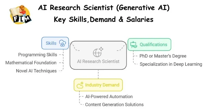 AI Research Scientist (Generative AI) - Key Skills,Demand & Salaries