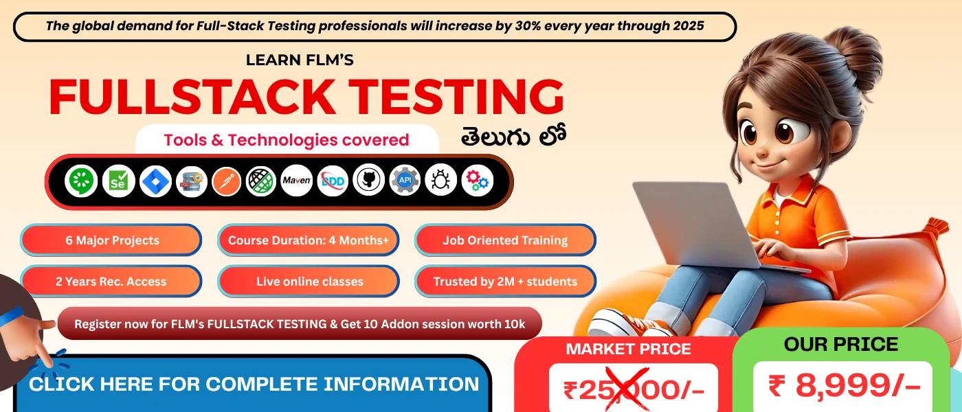 Full Stack Testing - Banner Design