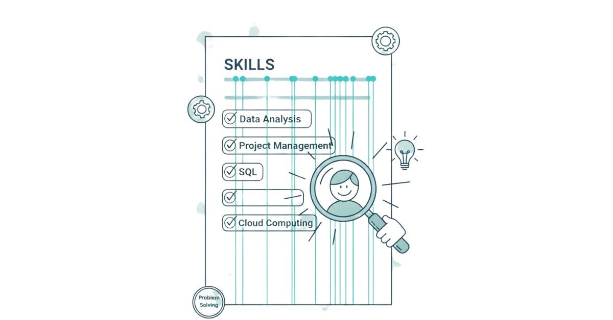 • Hero banner showing importance of resume skills section for ATS and recruiter visibility.