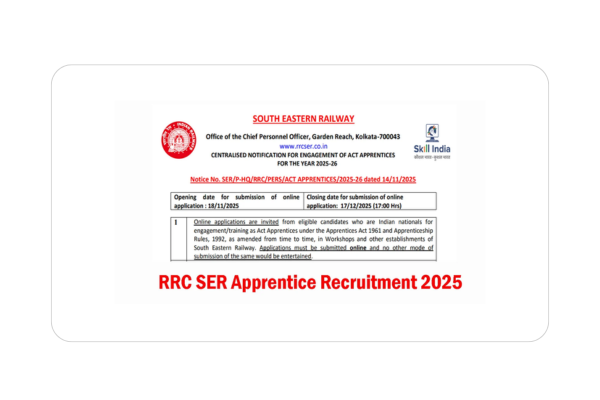 RRCSER job notification