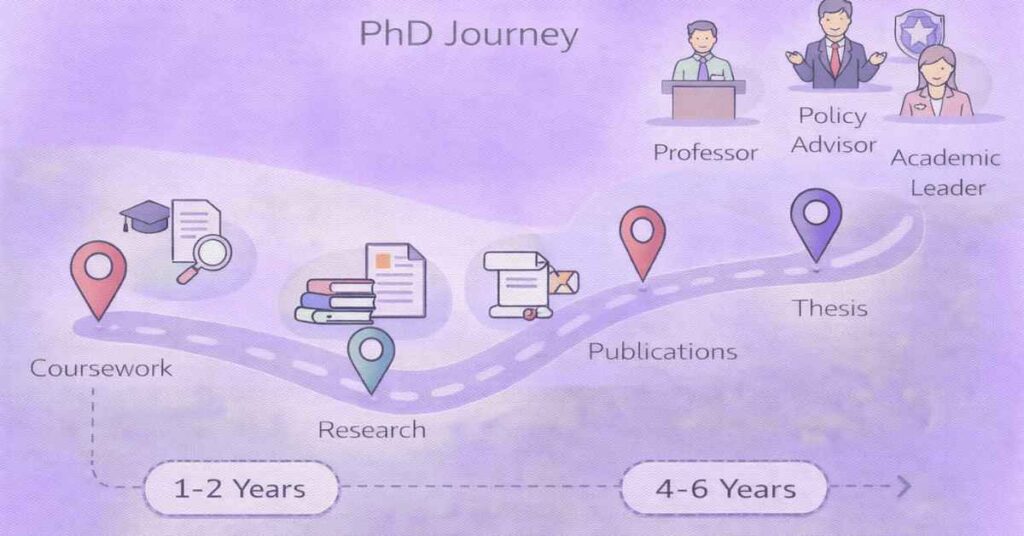 PhD in education journey and career outcomes