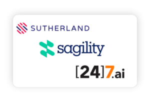 Sutherland, sagility, [24]7.ai, flm walk-in drive notifications